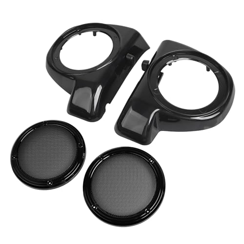 Parlantes para motocicleta 6.5 pulgadas sin pintar negro miniatura 3