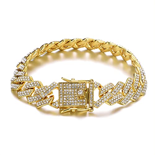 Chaîne à dents 13.5mm pour en finir avec les bijoux ternes style glacé bling durable