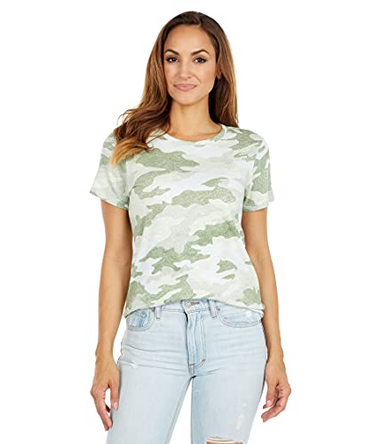 Lucky Brand womens Classic Crew T Shirt, Vintage Camo, Small US