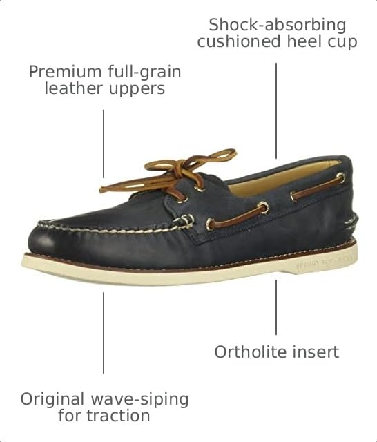 Image of Sperry Mens Gold Cup Authentic Original 2-Eye Boat Shoe