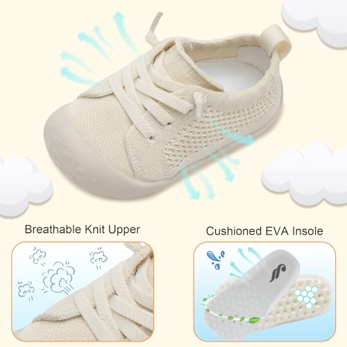 Image of JIASUQI Baby Shoes for Toddler Boys Girls Sneakers Slip on Walking Shoes for Babies