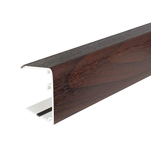 1m Rosewood 35mmn Ultraframe End Closure Polycarbonate Glass Conservatory Sheet Trim