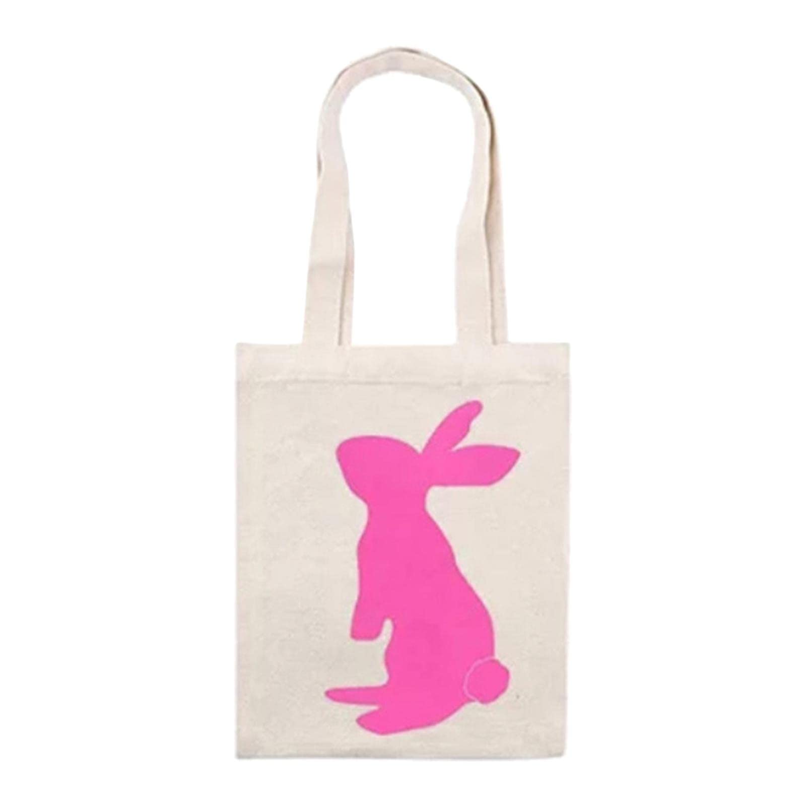 Aswadh Non-woven Easter Bunny Tote Rabbit Bag Gift Festive Party Supplies Rosy