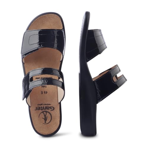 Mocassin noir Ganter Sonnica-e en cuir de qualité supérieure pour pieds étroits en taille 35