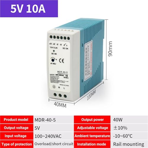Alimentation régulée MDR évite les surchauffes des modules électriques 5V - 2