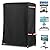 Alickwang Outdoor TV Cover 50 Inch Weatherproof, Heavy-Duty 600D Polyester Weatherproof & Tear-Resistant With Zippered TV TV Stand Cover For Mobile TV Carts With Floor Stand Base.50 L x 20" W x 55" H