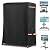 Alickwang Outdoor TV Cover 50 Inch Weatherproof, Heavy-Duty 600D Polyester Weatherproof & Tear-Resistant With Zippered TV TV Stand Cover For Mobile TV Carts With Floor Stand Base.50 L x 20" W x 55" H