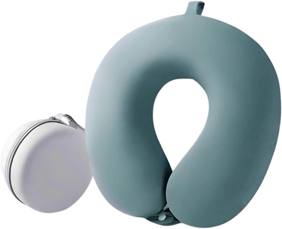 Memory Foam Travel Neck Pillow – Ergonomic & Compact Design