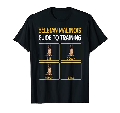 Funny Belgian Malinoi Guide To Training Dog Obedience T-Shirt