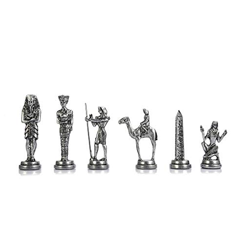 Egypt Pharaoh Juego de Ajedrez con Tablero de Madera Sólida 38 cm miniatura 5