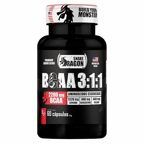 BCAA 3:1:1 2200mg Por Dose de Aminoácidos L-Valina L-Leucina L-Isoleucina Enriquecida com Arginina V
