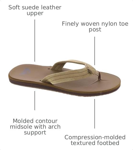 Image of Quiksilver Carver Suede Core Tan 1 8 D (M)