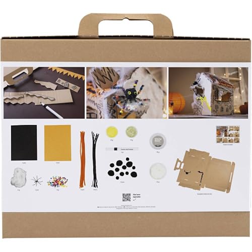 Maxi Craft Kit Decoration - Haunted House - Black - Light Brown - Orange - 1 Pack, Grey - Image 3