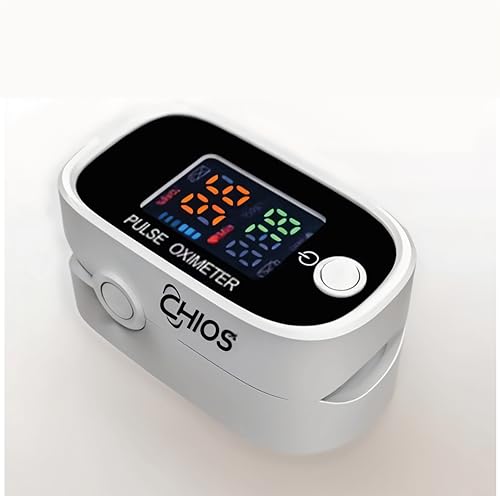 Pulse Oximeter for Adults and Kids, Heart Rate Monitor with LED Display, Accurate Stats Reader, Certified SpO2 Portable Fingertip Blood Oxygen Monitor Use in Home, Gym, Offices and Hospitals