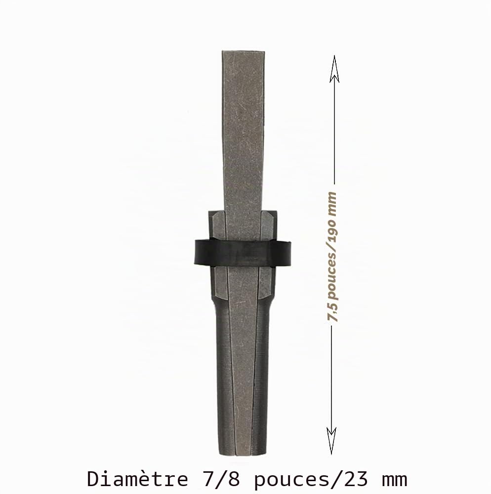 23mm Plug Wedge et plumes cales béton Marbre Granite Rock Pierre Splitter Outil à Main;190 mm de long, grande taille;Coin Eclateur(4 bâtons)