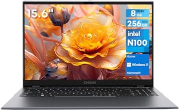 Laptop Computer 15.6'', Intel N100(Beats N95/N5095), 256GB SSD 8GB RAM, Windows 11 laptops, WiFi6, Bluetooth 5.2, HDMI, 2K FHD IPS Display