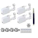 SXBBSMC Ear Piercing Kit, 4 Pack Ear Piercing gun Kit with 5mm Silver Earring Studs, Self Disposable Ear Piercing Gun