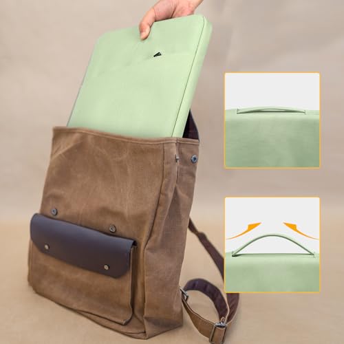 Image of Laptop Sleeve Case 17 17.3 Inch with Handle Computer Bag Carrying Case for HP Pavilion 17 / Envy 17 / Dell /IdeaPad ThinkPad /LG Gram /MSI /ASUS Acer, Green