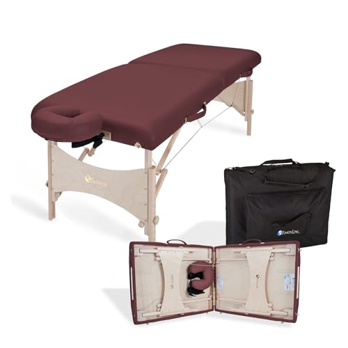 Image of EarthLite Harmony DX Portable Massage Table Package, 30 inch x 73, Burgundy