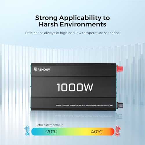 Transformateur DC AC pur sinus Renogy 2000W avec double prise EU