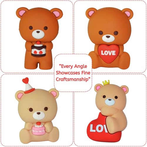 Image of CraftVatika Home Decoration Items for Living Room, Teddy Bear Miniature Valentine Day Gifts for Girlfriend Boyfriend Husband Wife, Teddy Bear Gift, Car Dashboard, Birthday Gifts for Women Man Kids