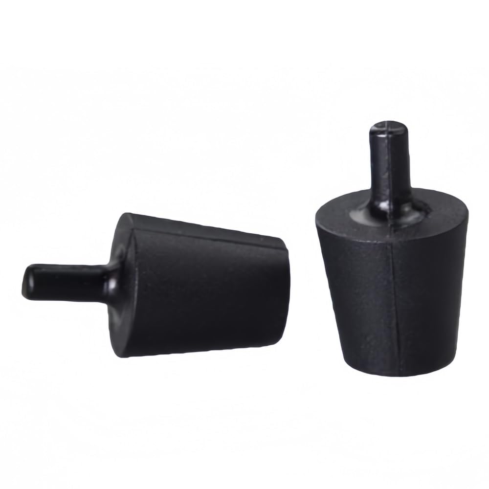 Black Conical Plugs High Temp Silicone Rubber, Round Powder Coating Plugs Masking Blanking Hole Stoppers(14x19x20mm)