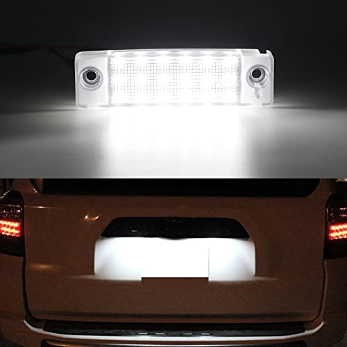 Image of License Plate Light for 1996-2024 4Runner 18-SMD LED|Super Brightness | For 09-22 GX470 /08-22 Sequoia /97-02 Sienna /09-21 Land Cruiser Prado Tag Lights Powered by 18-piece Xenon White