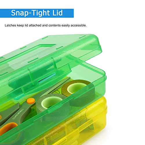 Image of Tamaki 1 Pack Plastic Pencil Box Large Capacity, Green