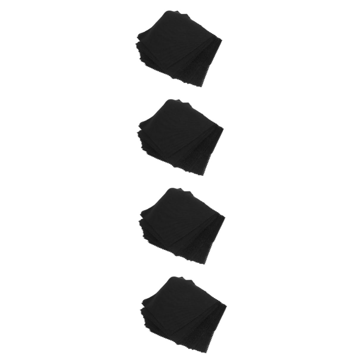 Limpiador Paños De Limpieza De Gafas Paño De Pelusa Para Lentes Trapo Para Limpiar Lentes Azul Tela Fibra Extrafina Black 50 Piezas*4