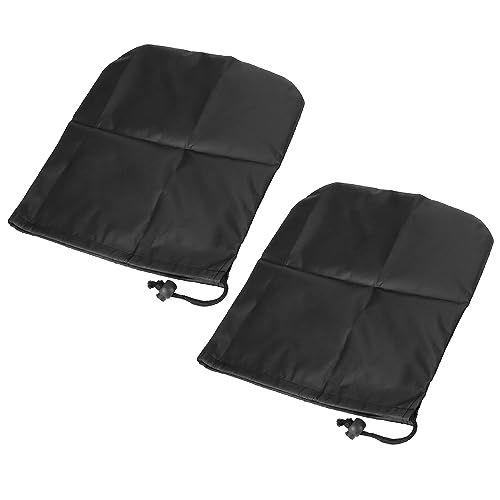 Image of X AUTOHAUX Pair Durable Black Rear Side View Mirror Cover Bag Accessories for Car Vehicle