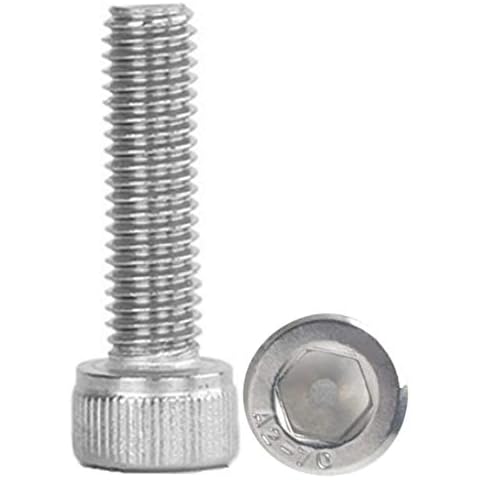 5pcs M6-1 x 120mm Lengthen Hex Socket Head Cap Screws,18-8 Stainless Steel Bolts, Full Thread Cover