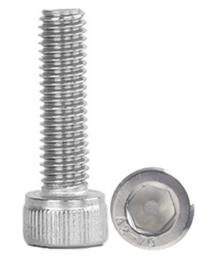 100pcs M3 x 20mm Socket Head Cap Screw Bolts,304 Stainless Steel 18-8
