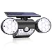 Solar Lights Outdoor, KeShi LED Motion Sensor Solar Security Lights with Dual Head Spotlights 360° Adjustable Outdoor Solar Lights for Front Door Yard Garden Garage