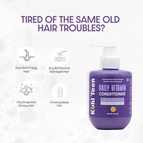 Image of Natural Protein Shampoo + Daily Vitamin Conditioner Combo| Dry, damaged & frizzy hair| With Plant Keratin, Collagen, Wheat protein, moringa & rosemary oil| Sulphate & paraben Free| 2 x 300ml