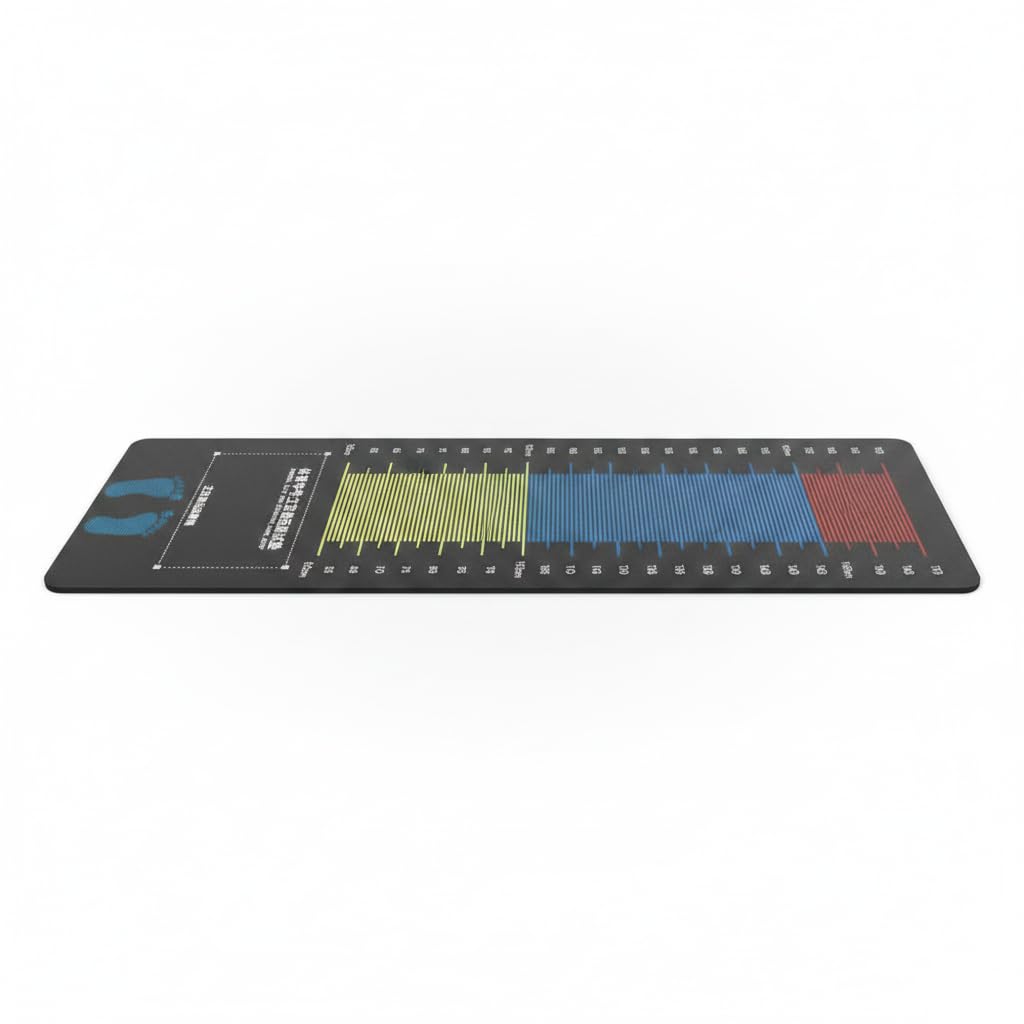 Standing Long Jump Test Mat for Home and School Training, Non-Slip Indoor Floor Marker Standard Edition, 200x50cm, for Standing Long Jump, Rope Skipping, Sit-and-Reach, Plank-image-8