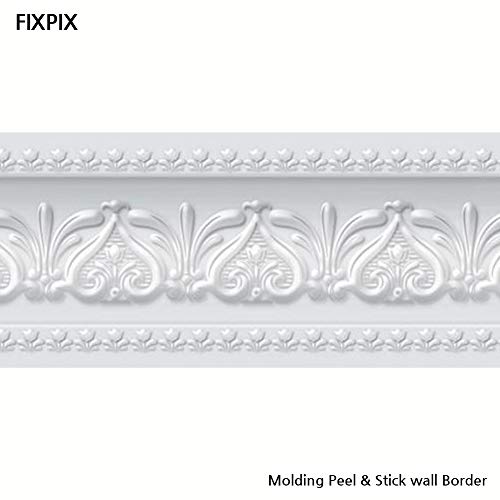 Peel And Stick Wall Border Easy To Apply Band Wall Paper (2, Neutral Gray) #TOP1