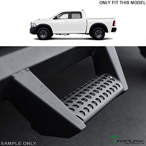 Estribos laterales negros mate para Dodge Ram 1500 y 2500 miniatura 3