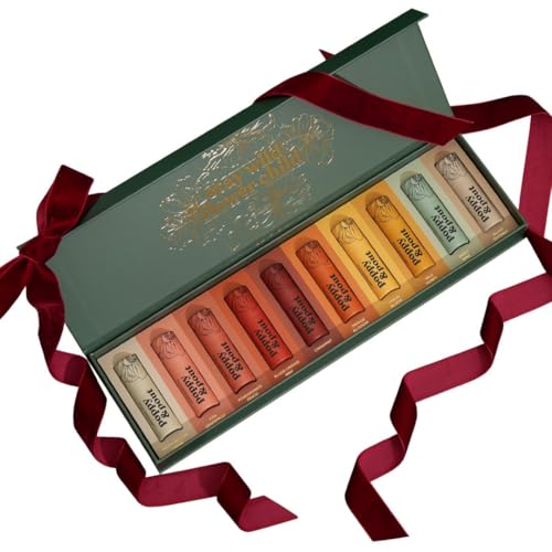 Jumbo Lip Balm Gift Set (10-Pack) | Poppy & Pout All Natural Lip Balms & Moisturizers |...