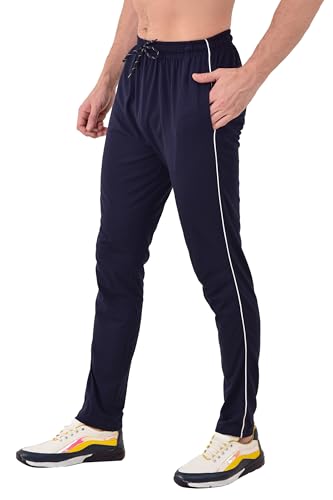 Image of Cotton Track Pant for Men | Lower for Man | Comfortable Lower Men with Zip Pocket for Gym, Sports & Casual Wear