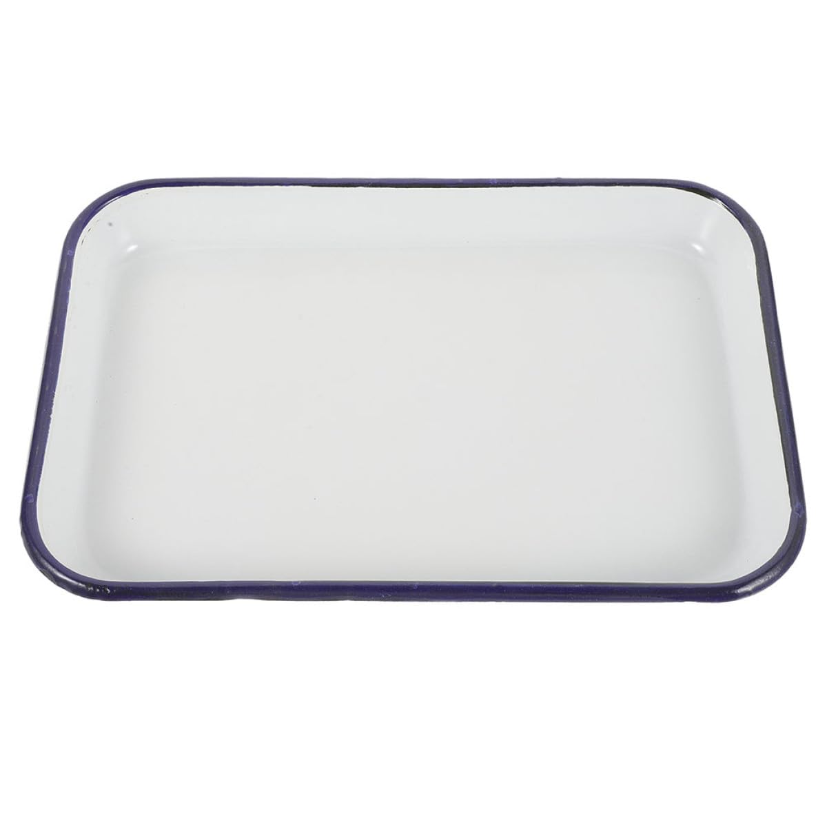 Amosfun Bandeja Rectangular Esmaltada 34X44X32 CM para Hornear y Barbacoa Molde Duradero Apto Lavavajillas Bandeja Cocina Multifuncional para Servir y Repostería Utensilios Cocina