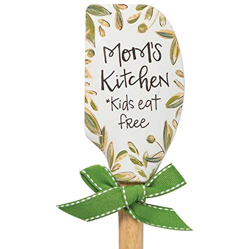 Brownlow Gifts Vintage Silicone Spatula, 12.5-Inches, Mom's Kitchen