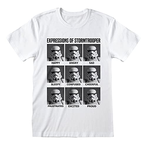Star Wars Expression of Stormtrooper T-Shirt (S) White