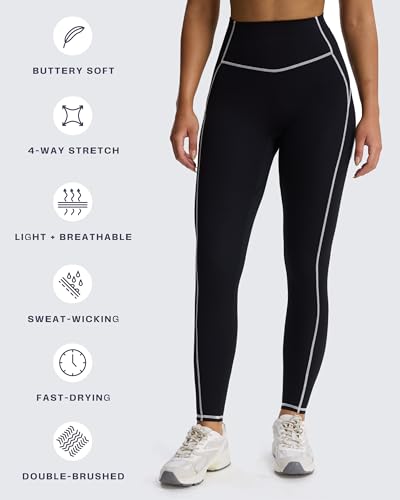 Aoxjox Workout Leggings for Women High Waisted Exercise Athletic Gym Fitness Yoga Lexi Lined Pants 26"4