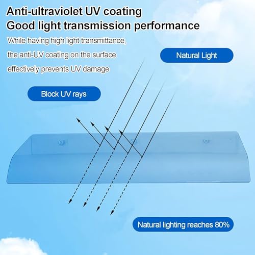 Couverture de veranda d'entree exterieure auvent polycarbonate transparent - 4