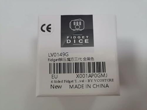 Fidget Toys Cube 6 Facce Nero Originale - Cubo