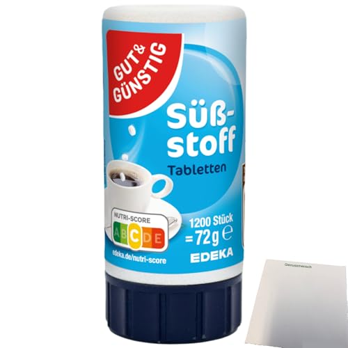 Gut&Günstig Süßstoff-Tabletten (72g Spender) + usy Block