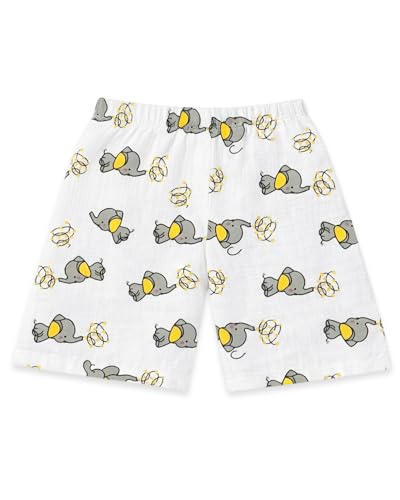 Image of Kuchipoo Boys 100% Muslin Organic Cotton Co-Ord Set | Printed Half Sleeve Shirt & Shorts | Soft Breathable Fabric | Casual Summer Wear | Boys Stylish Outfit