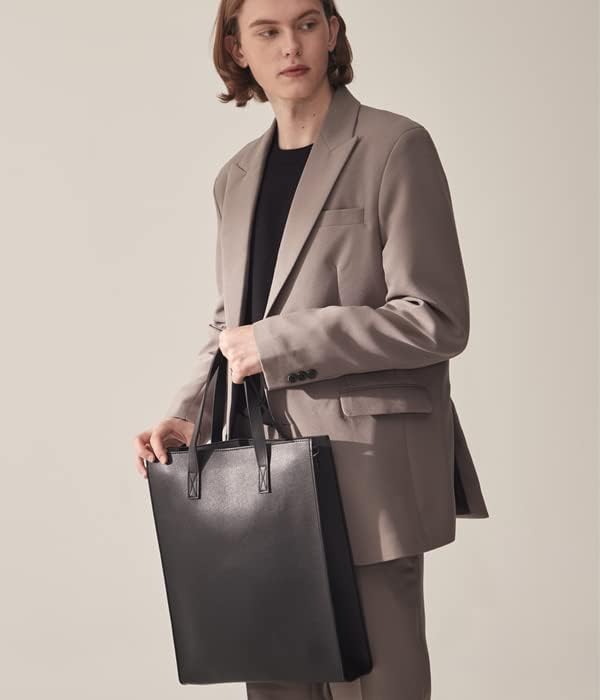 Messenger Bag for Men & Women - Vegan Leather Square Laptop Bag (Fits 16-Inch) - Crossbody/Shoulder Bag with Strap - Image 6