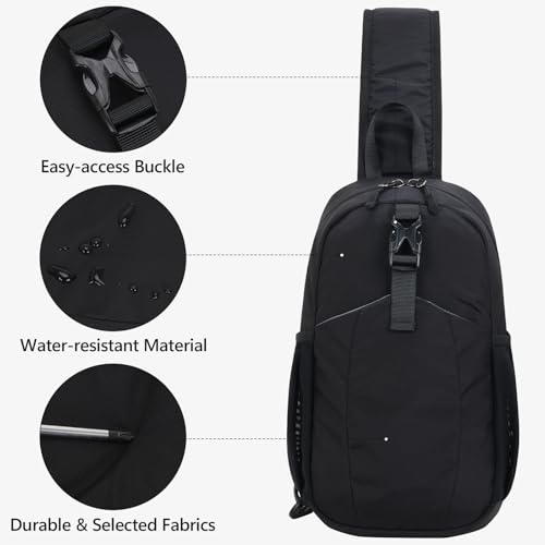 Morral Peicees Crossbody verde para viaje y senderismo miniatura 5