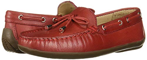 Image of Driver Club USA Kids' Genuine Leather Made in Brazil Nantucket 2.0 Tiebow Driver Loafer